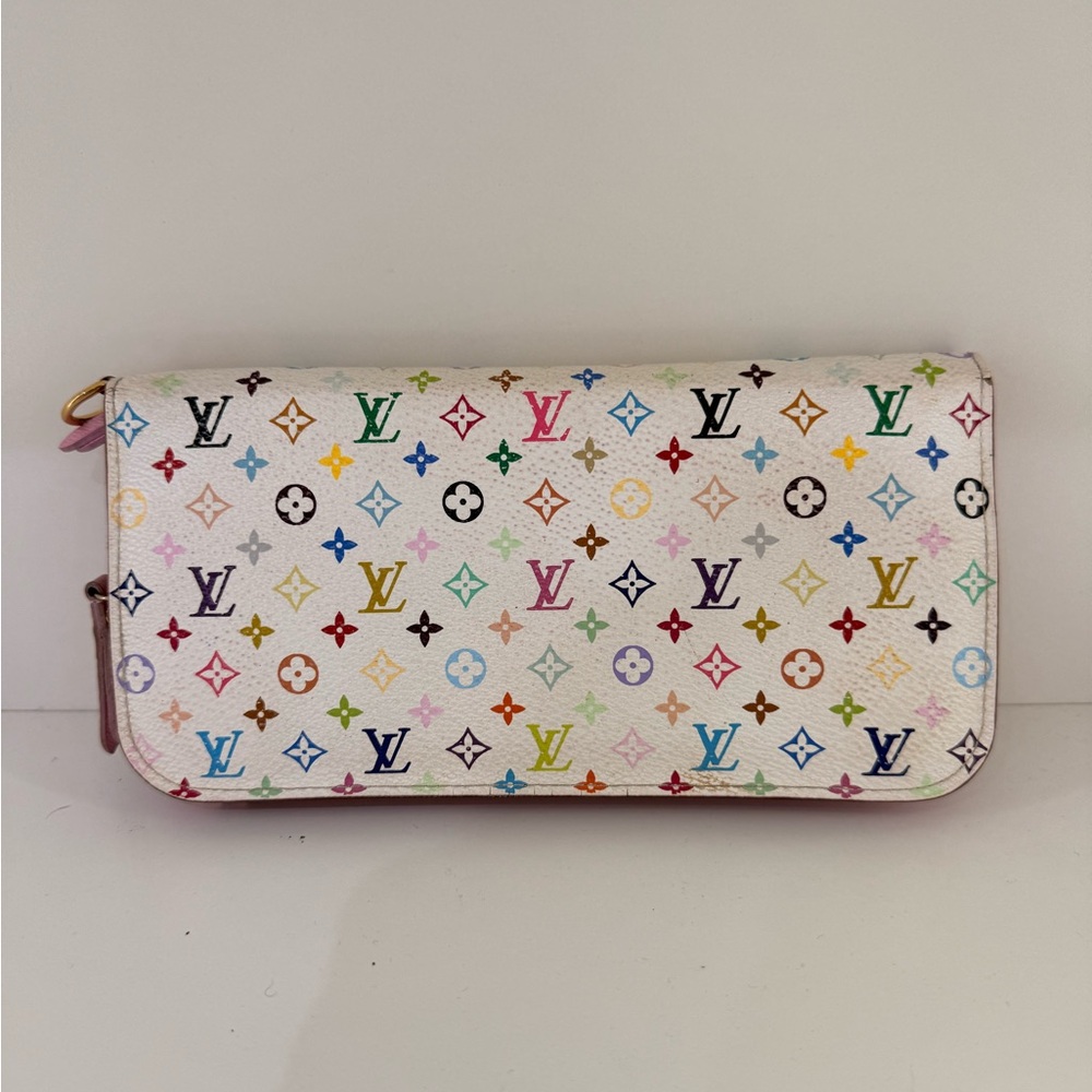 Pre Owned Louis Vuitton x Takashi Murakami Monogram Wallet